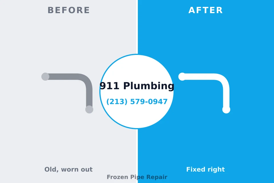 Before and after: plumbing repair Ferrum, VA